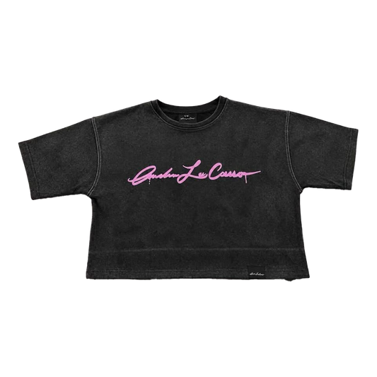 Ladies Acid Washed Legendary Cropp Tee