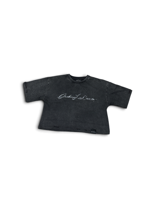 Ladies Acid Washed Legendary Crop Tee