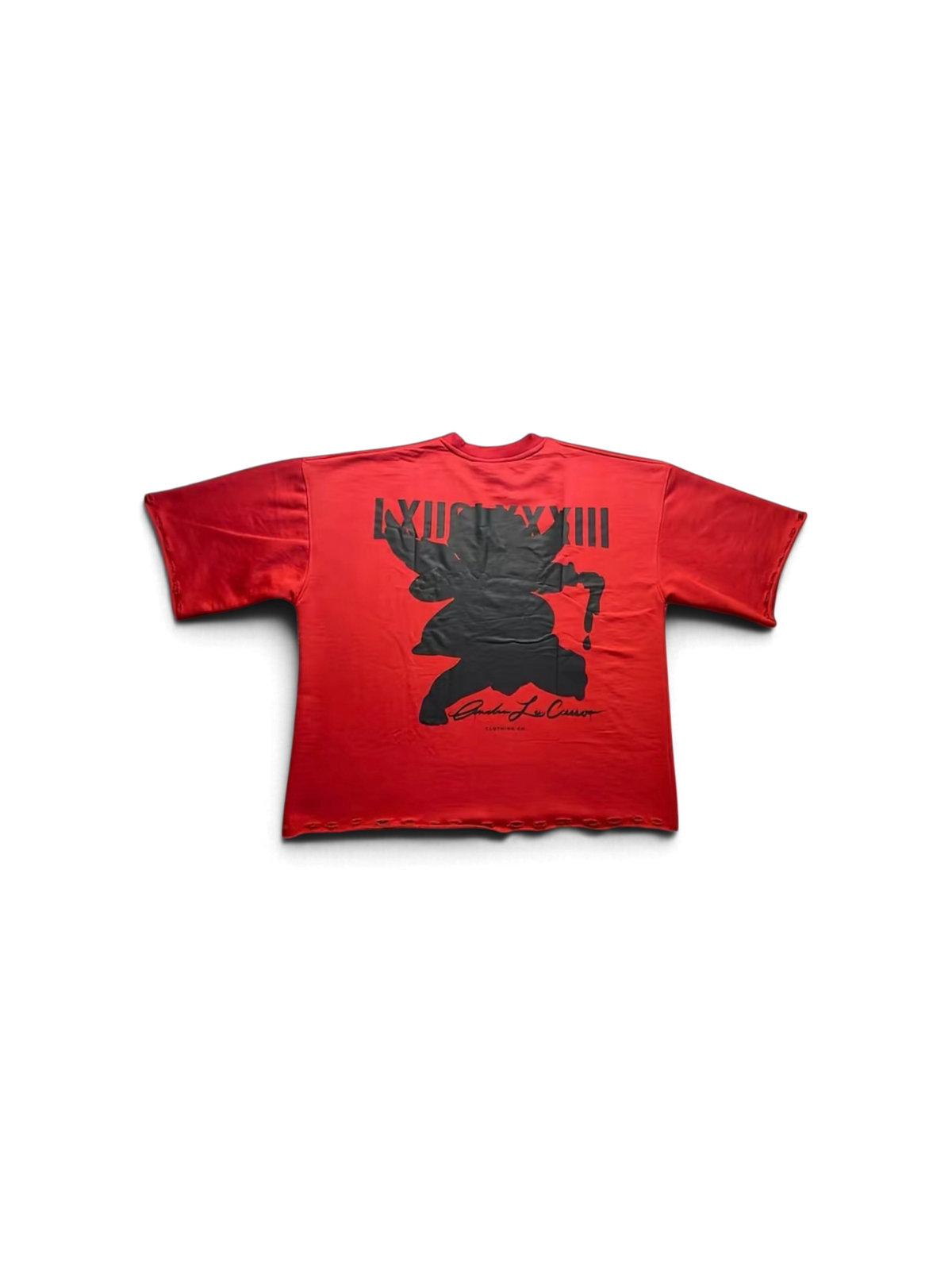 Fearless Angel Crop Tee (Red)